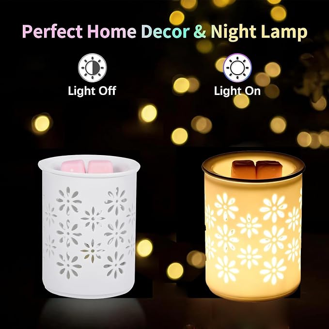 Dicimi Candle Warmer Lamp with Timer, 2-in-1 Wax Melt Warmer and Night Light - Image 5