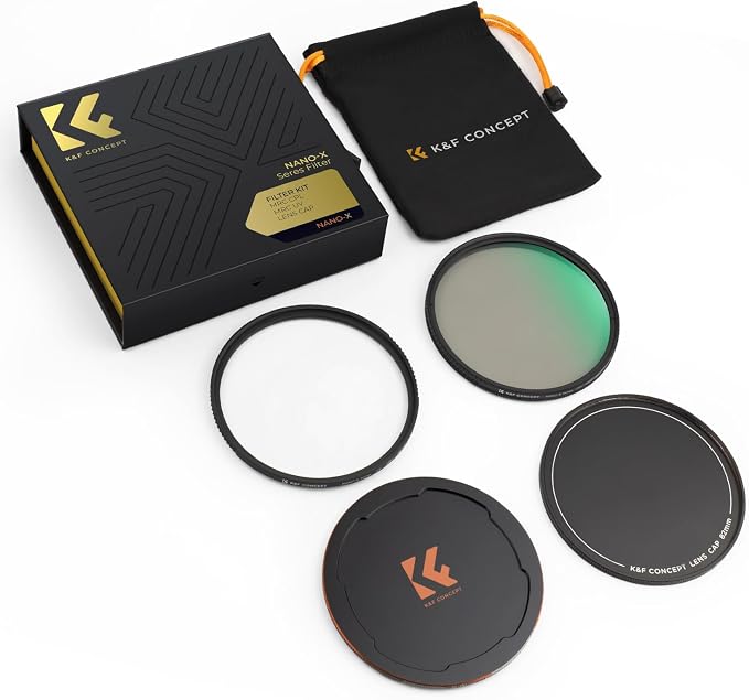 K&F CONCEPT 72mm Circular Polarizers Filter & MC UV Protection Filter Kit - Image 7