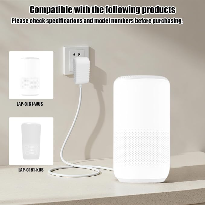 12V Power Cord for Levoit Core Mini Air Purifier, 2m/6.5ft Power Charger AC to - Image 5