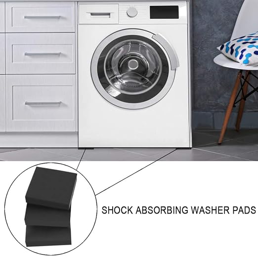 10 Pack Anti-Vibration Washer Mat, Shock Absorbing Washer Pads, Non-Skid - Image 2