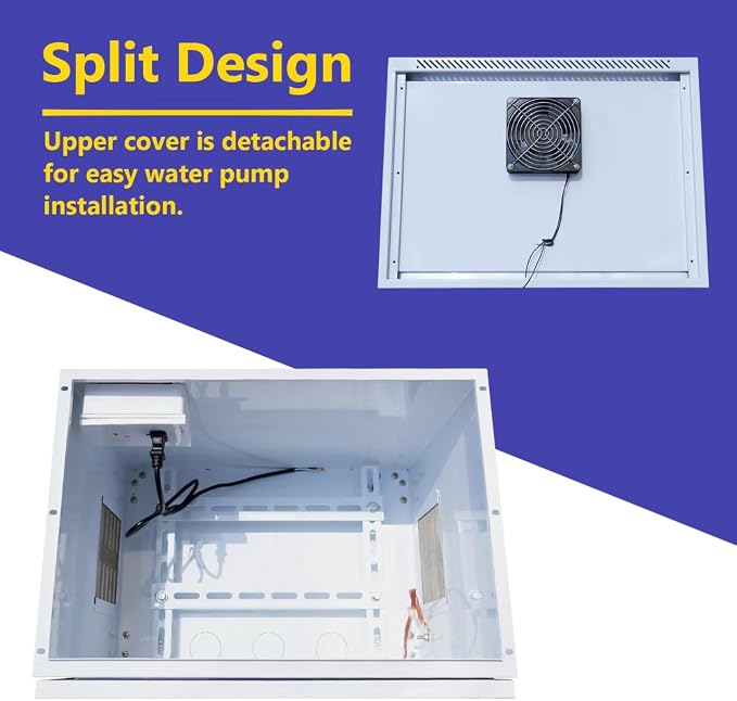 Pond Aerator Weatherproof Outdoor Cabinet, Air Pump 20”W×14.6”D×18”H - Image 4