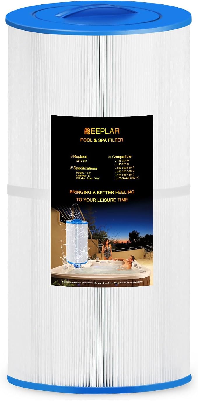 REEPLAR RPF2540 Hot Tub Filter Replace Jacuzzi 2540-381 Compatible by REEPLAR