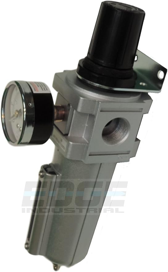 Heavy Duty Compressed AIR Filter Regulator Combo Piggyback, Metal Bowl - Image 3