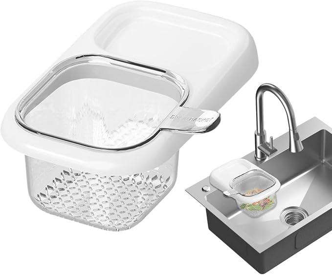 Sink Filter Basket, Efficient Drainage Design, Suction Cup Sink Rack, Kitchen - Image 2