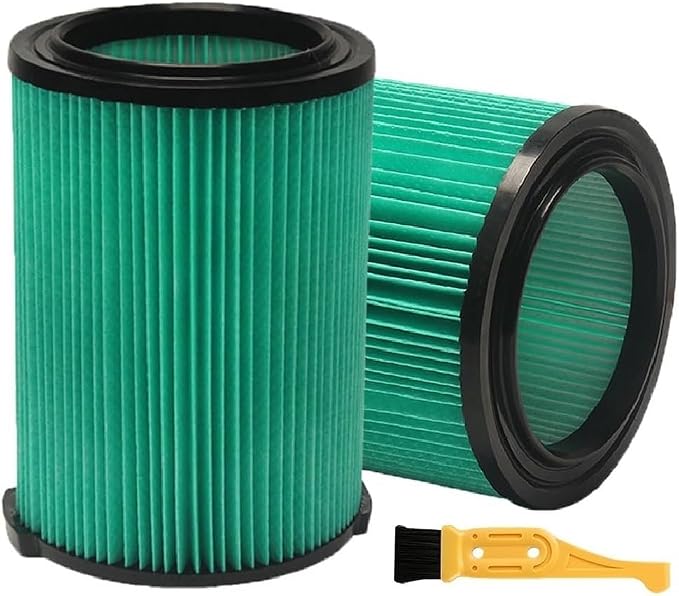 2 Pack VF6000 5-Layer Pleated Replacement Vacuum Filter Compatible by ANBOO