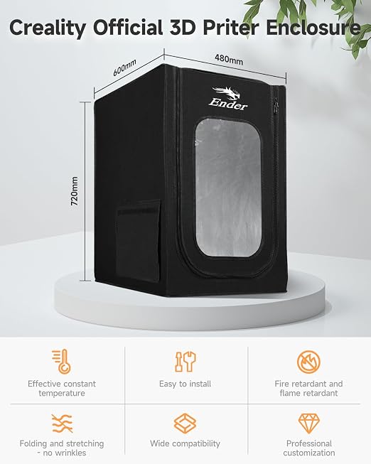 Creality Official 3D Printer Enclosure Fireproof and Dustproof Tent Constant - Image 4