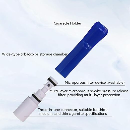 Cigarette Filters Three Colour Set 12pcs Cigarette Holder Reusable Clean Tar - Image 4