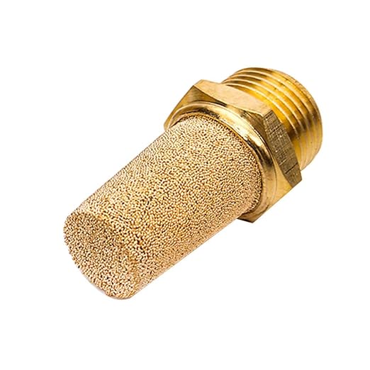 Beduan 3 Pcs Pneumatic Brass Exhaust Muffler Filter, 1/2" Male Thread Hex - Image 4