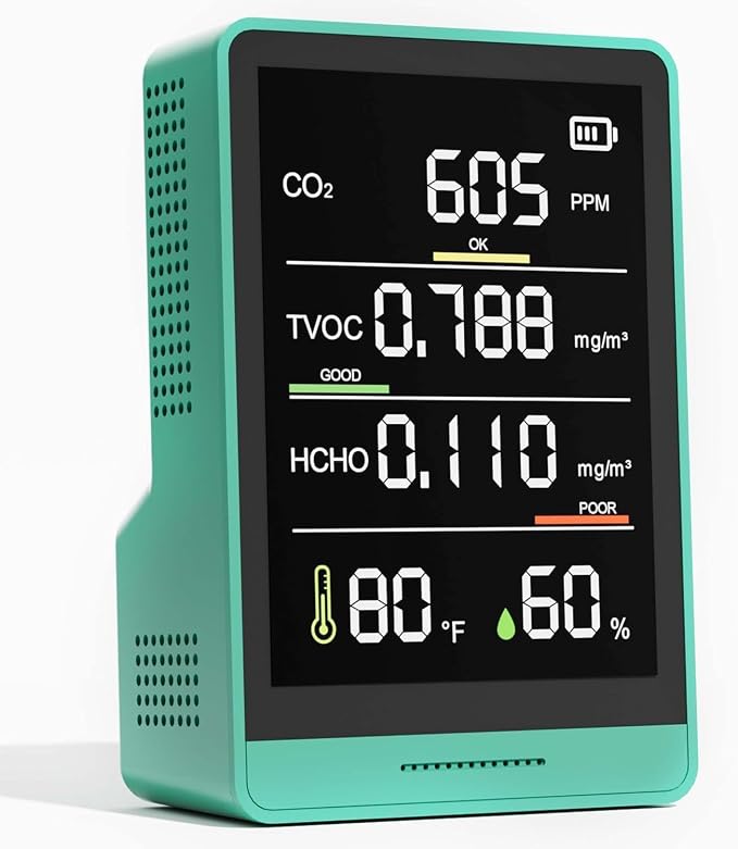 5-in-1 Professional Indoor Air Quality Monitor Indoor Portable CO2 Monitor | by PinoTec
