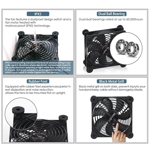 Quiet 120mm USB 5V/12V DC Fan - Image 6