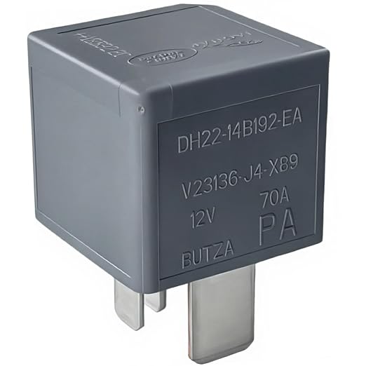 DH22-14B192-EA 12V 70A Mini ISO Relay, 4-Pin SPST-NO, Replaces by Unknown