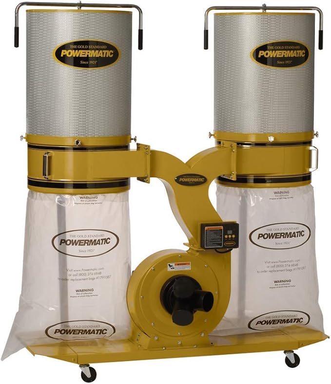 Powermatic TurboCone Dust Collector, 2-Micron Canister Filter, 3 HP, 230V 1Ph by Powermatic