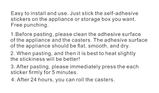 Self Adhesive Caster Wheels Set - Image 8