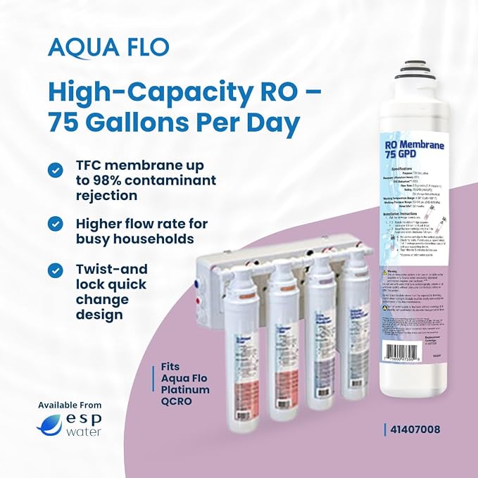 Aqua Flo 41407008 Quick Change RO Membrane – 75 GPD TFC Filter - Image 3
