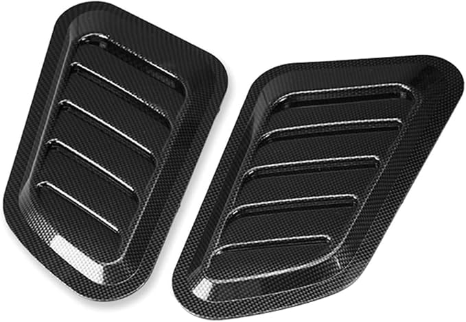 2Pcs ABS Car Air Flow Intake Hood Scoop Vent Bonnet Cover Universal DIY - Image 6