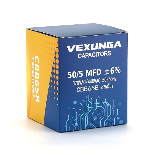 VEXUNGA 50/5 uF 50+5 MFD 370VAC or 440VAC Dual Run Start Round A/C Capacitor - Image 5