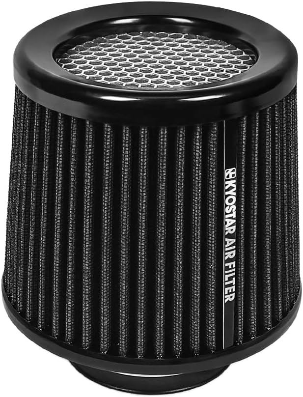 KYOSTAR Universal 3" High-Flow Air Filter, Reusable Cone Cold Air Intake by Kyostar