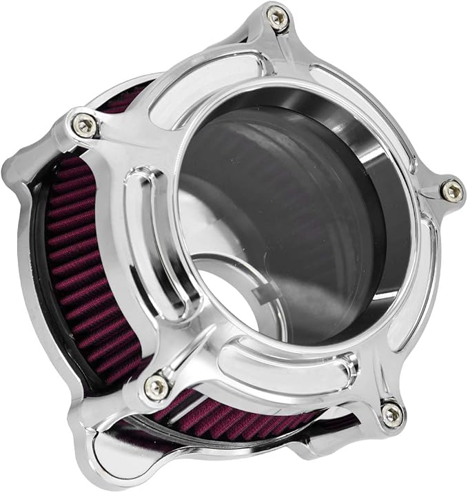 HDBUBALUS Motorcycle Air Filter Cleaner Intake Filter System Kit - Image 4