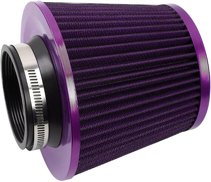 3-inch Cold Air Intake Filter 76mm, High Performance Clamp-On Engine Intake Air by MUGERACING