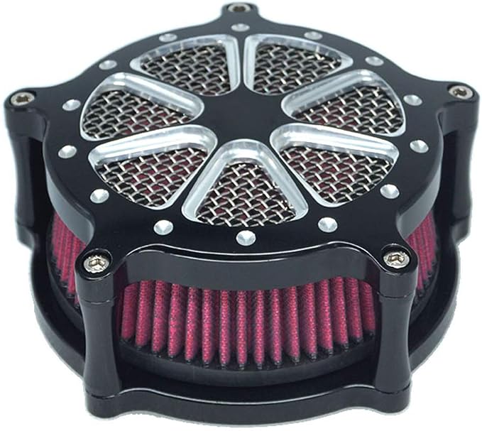 Air Filter Intake Cnc Cut Air Cleaner Venturi Motorcycle Chrome Kit - Image 2