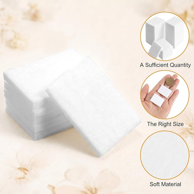50Pcs Unscented Aroma Pads, Essential Oil Replacement Microfiber Pad, | Aroma - Image 3