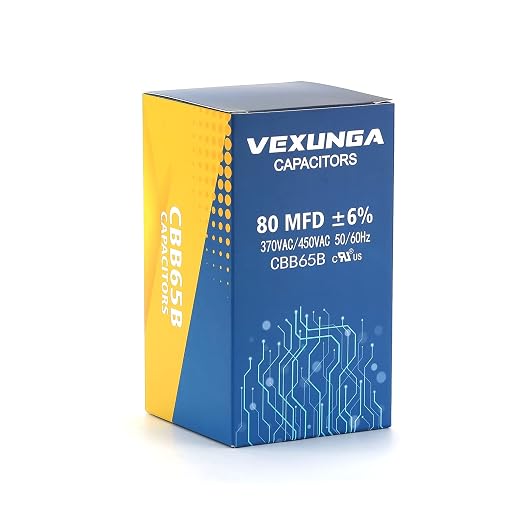 VEXUNGA 80uF 80 MFD 370VAC 440VAC 450VAC 50/60Hz CBB65 Run Start Capacitor - Image 5