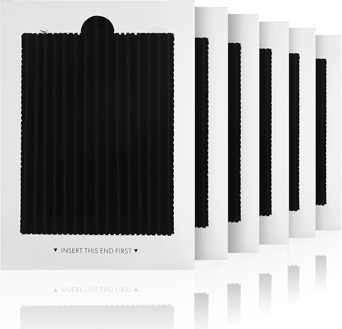 6-Pack Premium Refrigerator Air Filter Replacement, Carbon Activated Filter by Unknown
