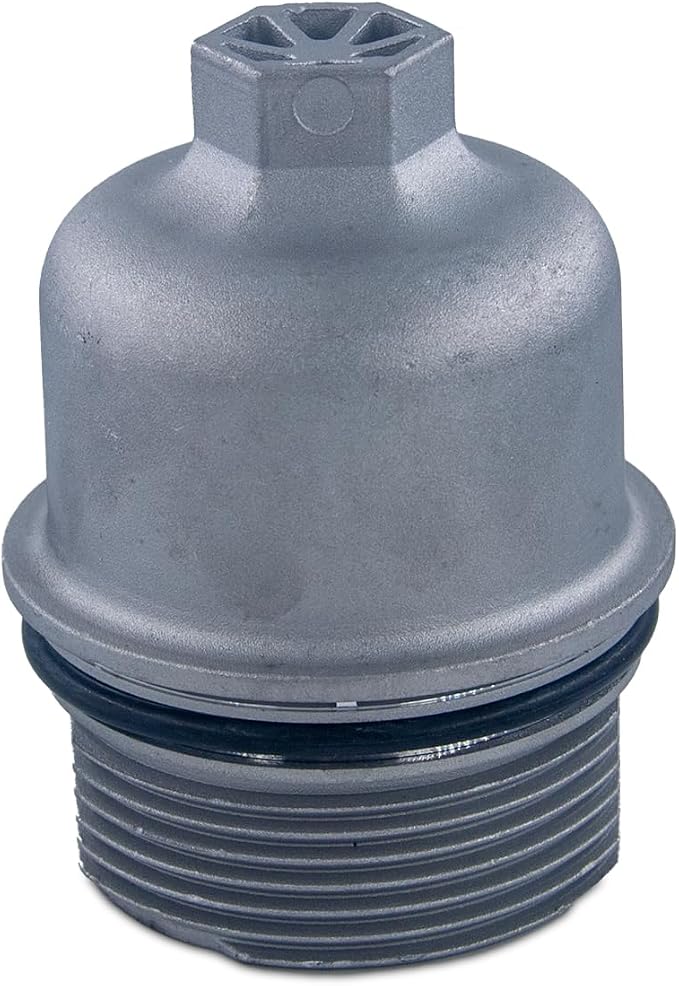 Upgrade Aluminum Oil Filter Cap, Oil Filter Housing Cap Compatible by Unknown