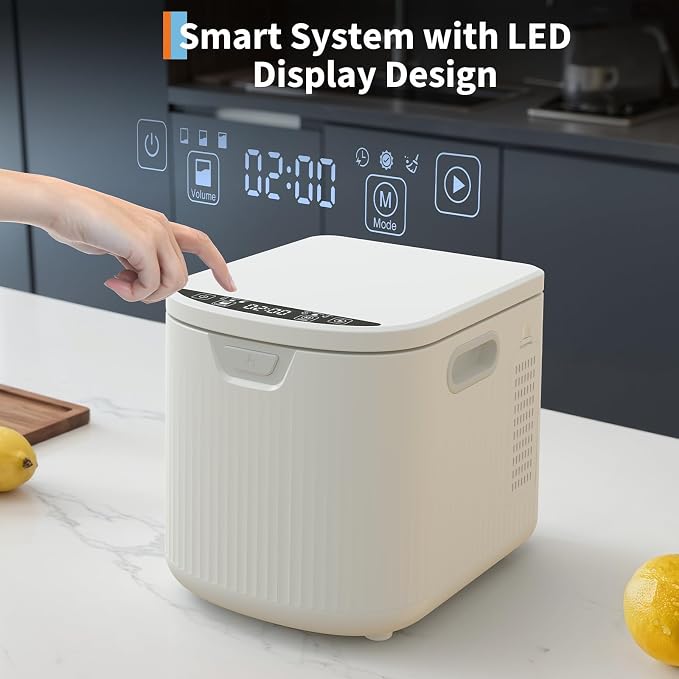 2.5L Electric Composter Countertop, 3 Modes Kitchen Smart Compost Bin - Image 3
