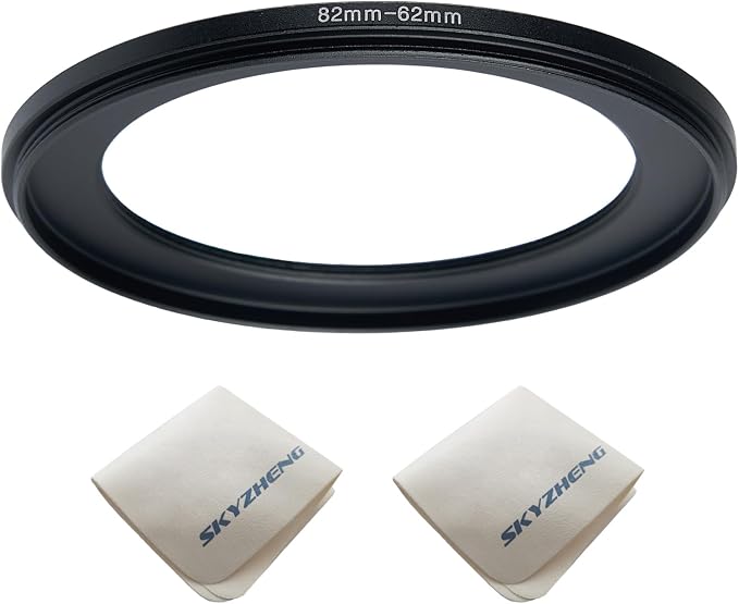 82mm Lens to 62mm Camera Lens Adapter 82mm to 62mm Step Down Ring Adapter Ring by SKYZHENG
