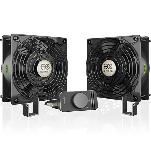 AC Infinity AXIAL S1238D, Dual 120mm Muffin Fan by ACInfinity