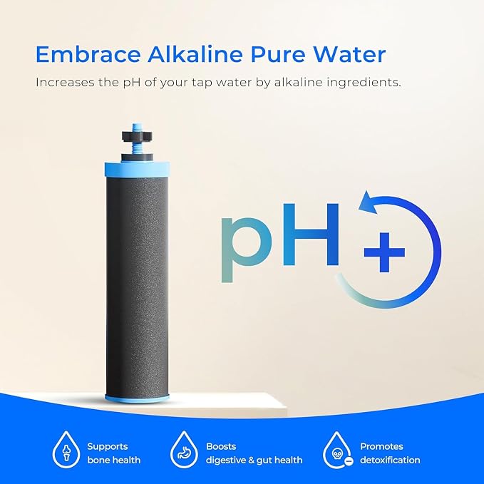 Alkaline Waterdrop Gravity-fed Water Filter System, Increase PH, - Image 2