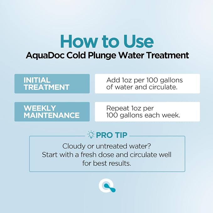 AquaDoc Cold Plunge Water Treatment - 8oz - Ice Bath Cleaner and Water - Image 4