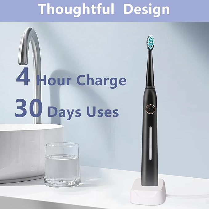 Charger Base for Bitvae/Fairywill / 7AM2M AM105/AM110 Electric Toothbrush (Not for 7AM2M AM100 AM101 AM103), Replacement Charger for Electric Toothbrushes Charged with USB Data Cables(White)