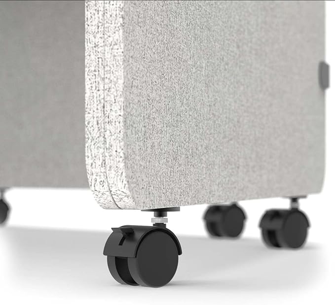 Stand Up Desk Store 2" Casters for Noise Reducing Recycled PET Workpods - Image 2