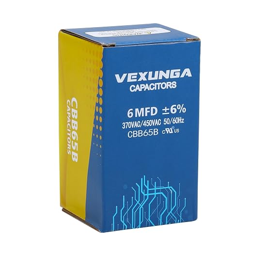 VEXUNGA 6uF 6 MFD 370VAC 440VAC 450VAC 50/60Hz CBB65B Round Run Start Capacitor - Image 5