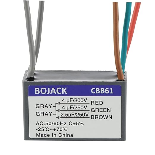 BOJACK CBB61 4uf+4uf+2.5uf 250/300V 50/60 Hz Start Run Capacitor by BOJACK