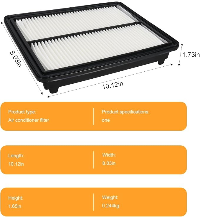 Engine Air Filter 17220-R70-A00 Compatible - Image 6