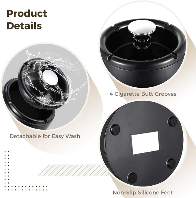 Ashtray Smokeless, Purifier Air Ion Negative - Image 6