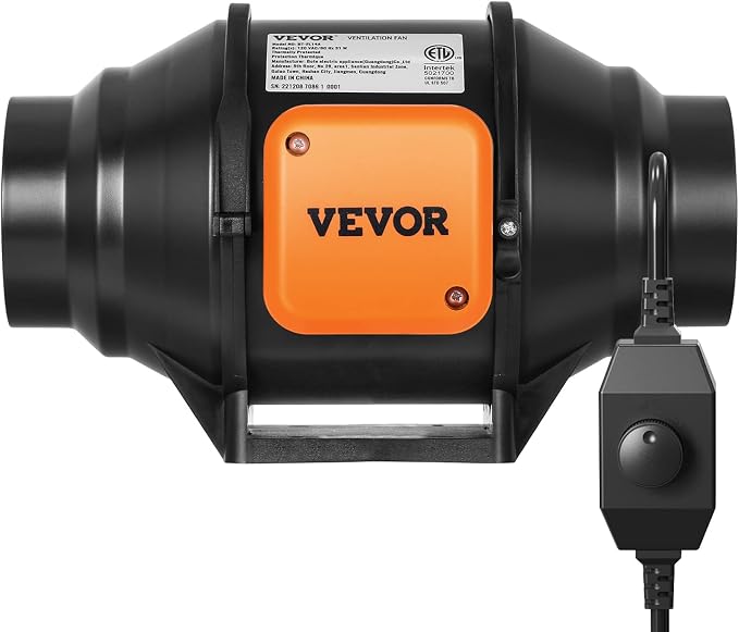 VEVOR Inline Duct Fan, 4-Inch 200 CFM - Image 9