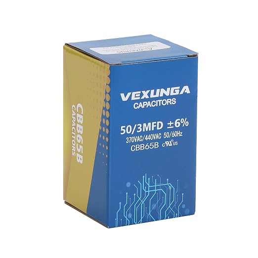 VEXUNGA 50/3 uF 50+3 MFD 370VAC or 440VAC Dual Run Start Round A/C Capacitor - Image 5
