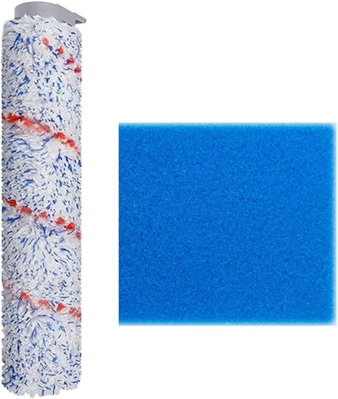 Hand-held Floor Scrubbers Roller Brush Hepa Filter Sponge Parts。Compatible by Unknown