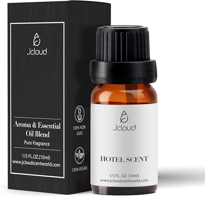 JCLOUD Sophisticated Allure Essential Oil - Inspired by Hilton Hotel Scent | Pure Aromatherapy Diffuser Oil with Jasmine and Cinnamon, Home Luxury Scents - 10mL
