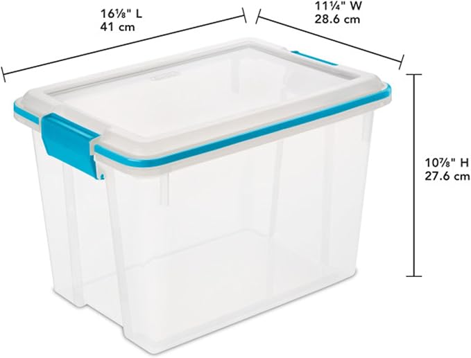 Sterilite 24-Pack Gasket Box, Weather-Resistant Storage Bins - Image 3