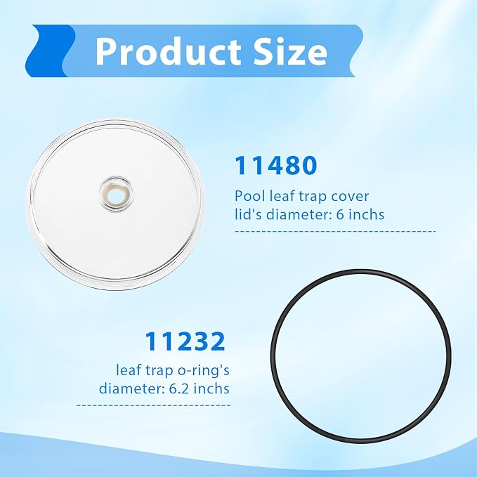 Sand Filter Pump Replacement Parts, 11480 Pool Leaf Trap Cover Lid - Image 2