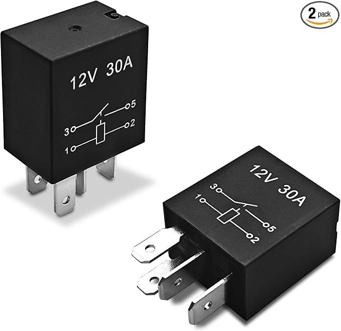 2-Pack 4 Pin 12V 30A Multi-Purpose Automotive Relay, Heavy Duty Stable Relay by Unknown