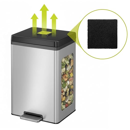 8 Pack Trash Can Odor Filter Refills - Image 4