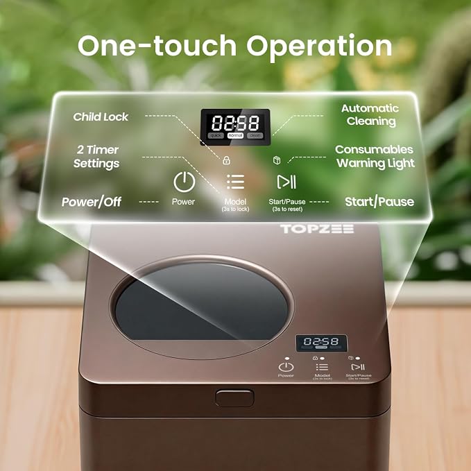 TOPZEE Kitchen Composter-3L Electric Composter - Image 9