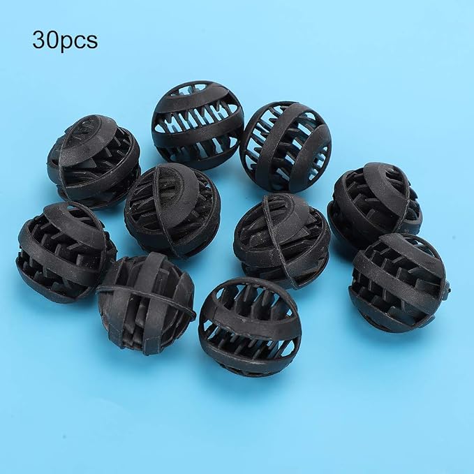 30 Pack Biofiltration Filter Balls, Removes and Nitrites, Reusable Plastic - Image 2