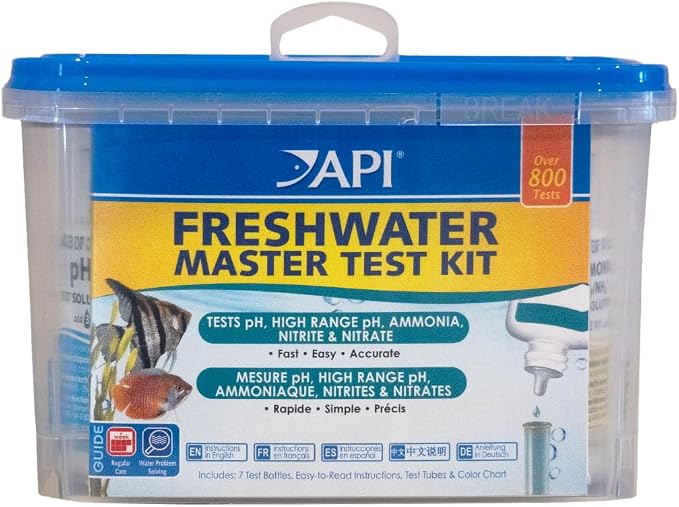 API FRESHWATER MASTER TEST KIT 800-Test Freshwater Aquarium Water Master Test by API